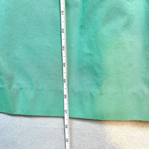 VTG HORCHOW Shirt Dress Womens Sz 14 Green Collared 3/4 Sleeve Button Front 80s - Picture 7 of 7